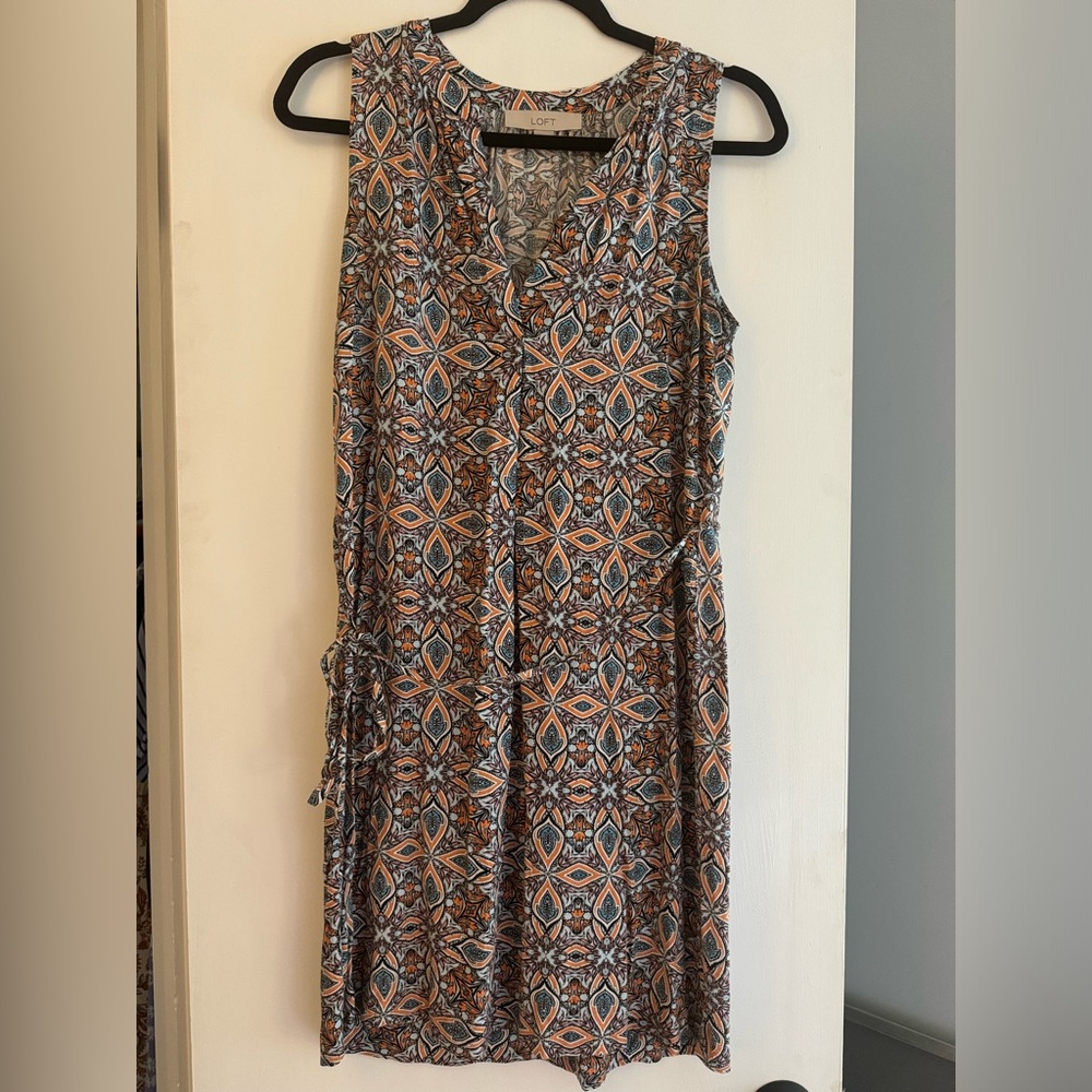 Loft Size Small Short Geometric Dress